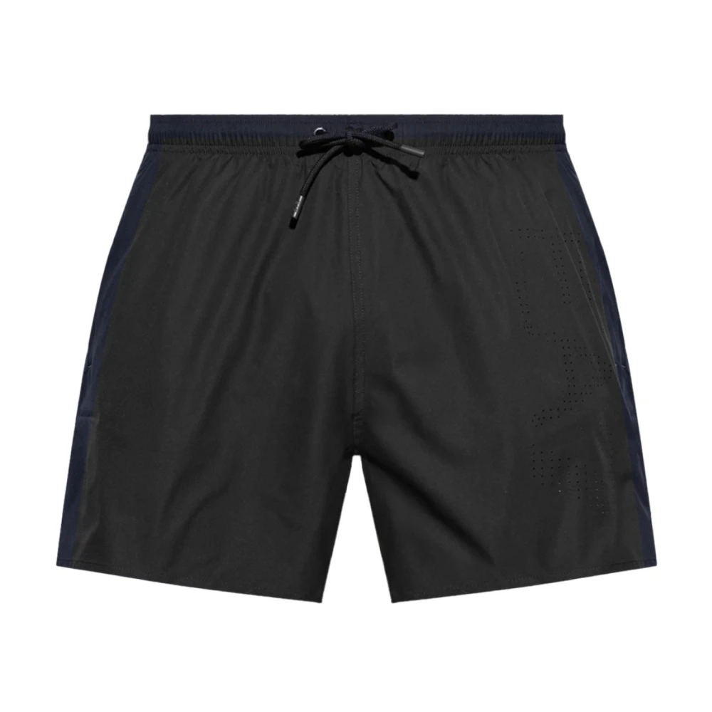 Emporio Armani Ea7 Herr Svart Badkläder M, Polyester, Badshorts För Stranden