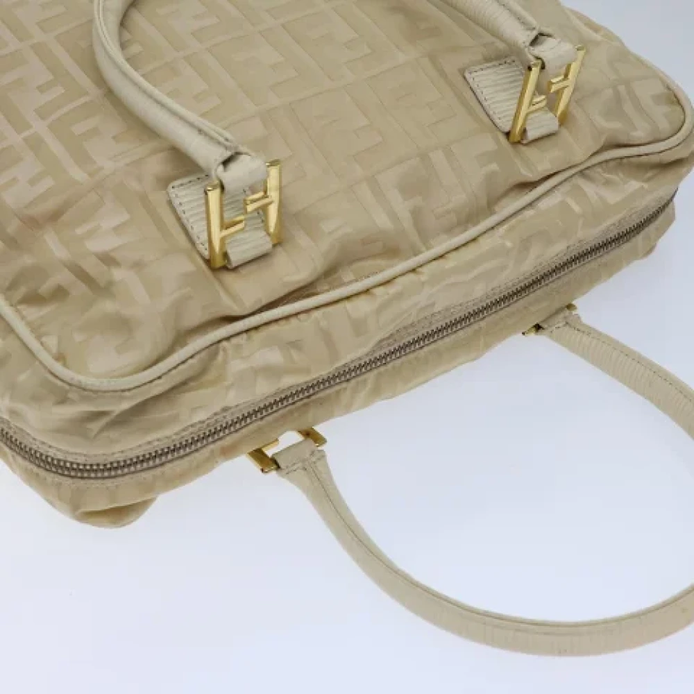 Fendi Vintage Pre-owned Nylon fendi-bags Beige Dames
