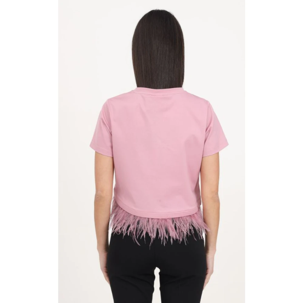 pinko Veren Zoom Longsleeve T-shirt Pink Dames