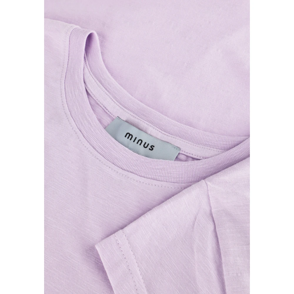 Minus Lila Trendy Tee voor Casual Uitjes Purple Dames