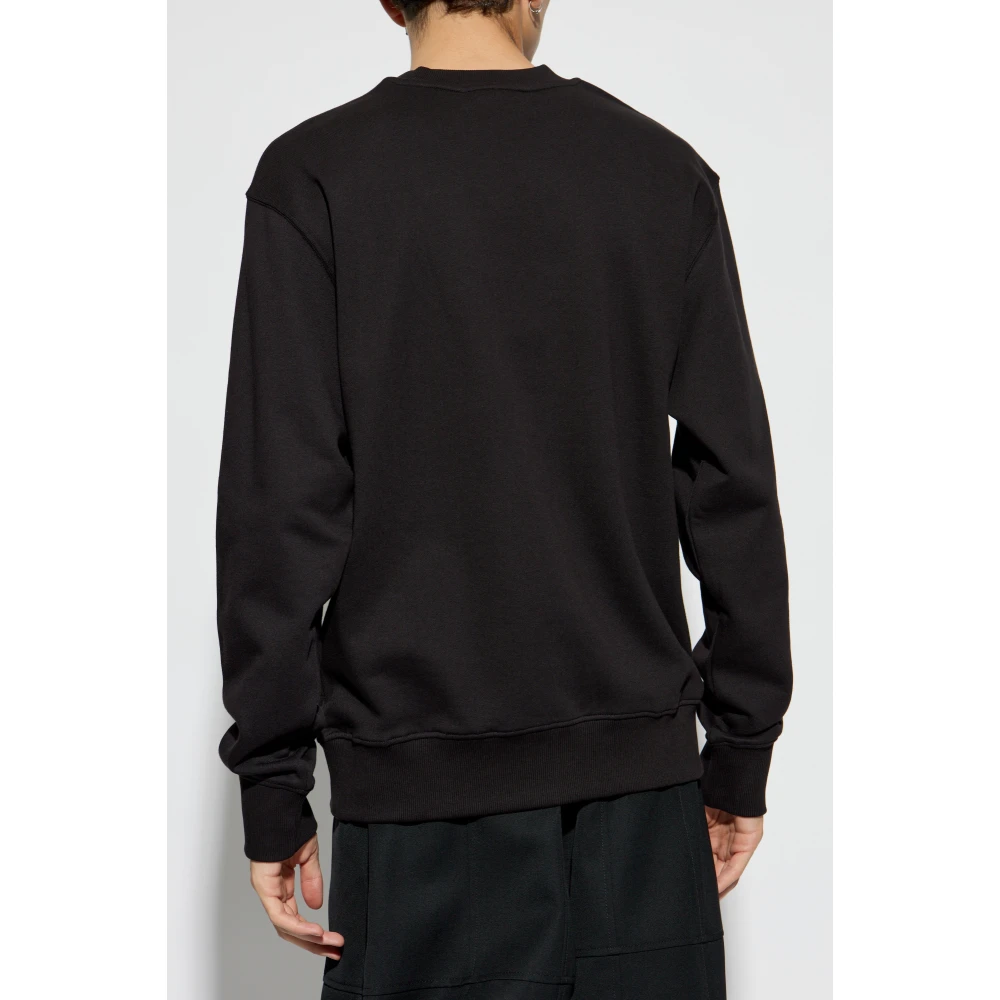 Versace Jeans Couture Sweatshirt met logo Black Heren