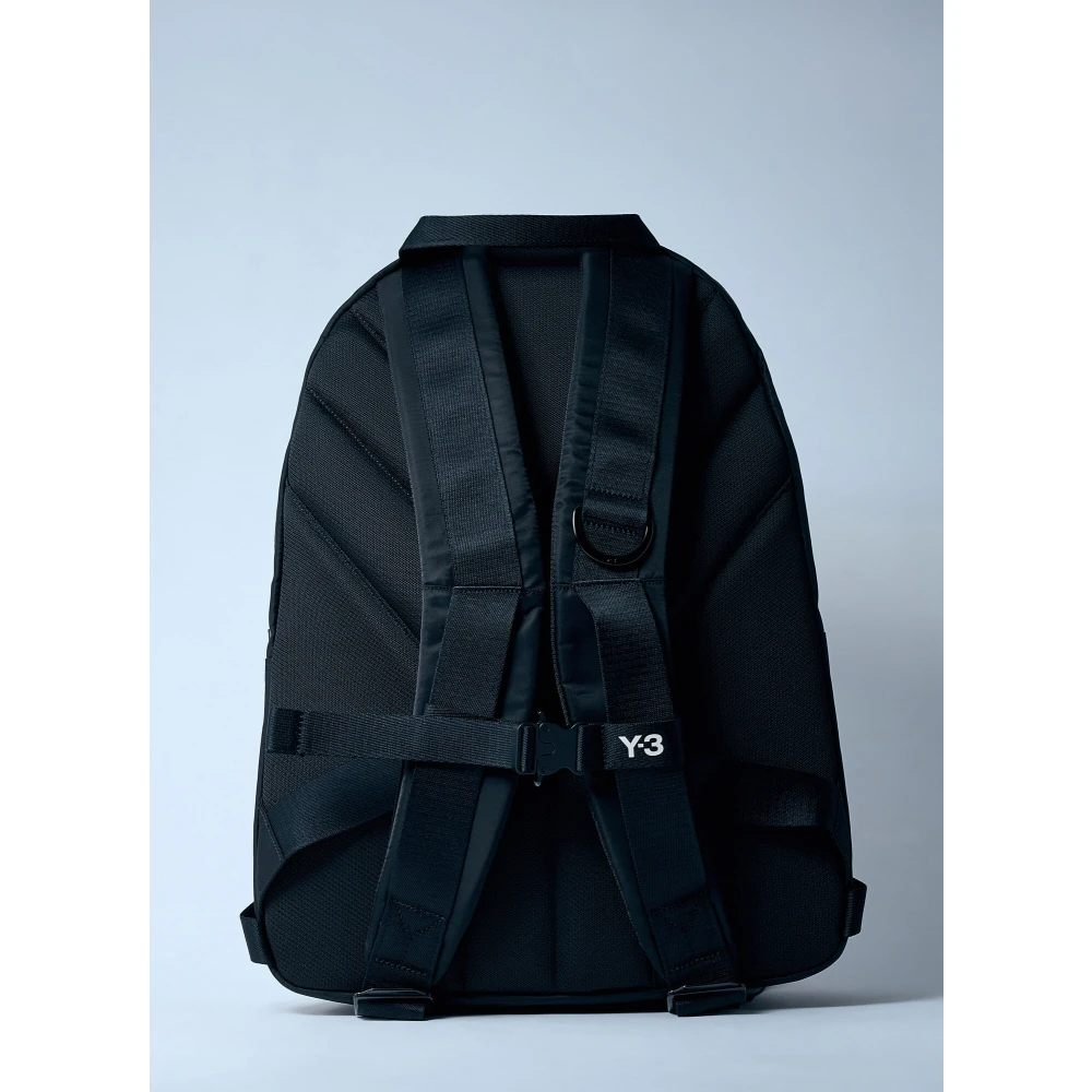 Y-3 Logo Patch Rugzak Black Heren