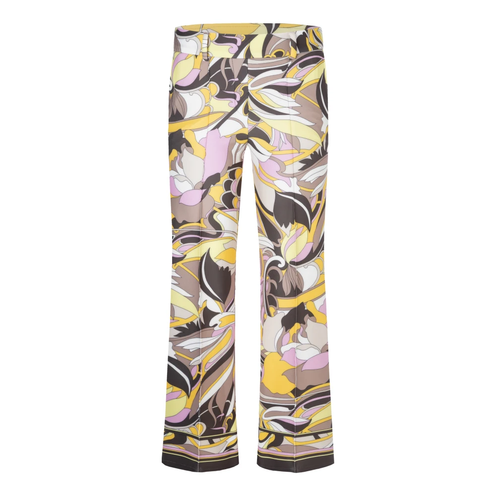 Cambio Women's Multicolor Francoise Cropped Trousers - Straight Trousers - M - Trousers