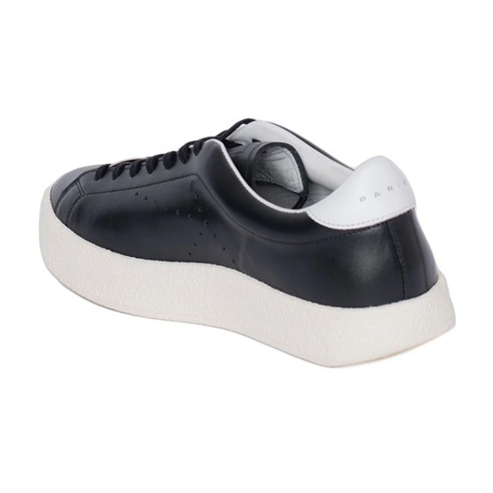 Kenzo Leren Sneakers met Geperforeerd Detail Black Heren