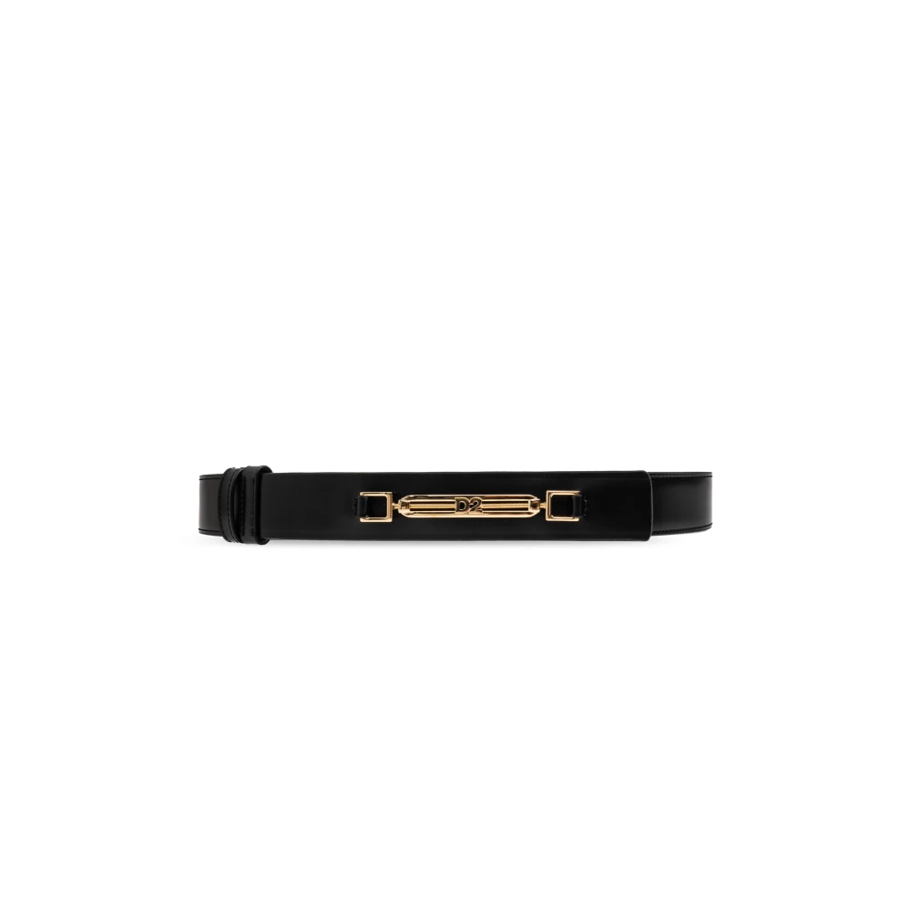 Dsquared2 , Belts, Female, Black, 90 Cm, Leather Belt