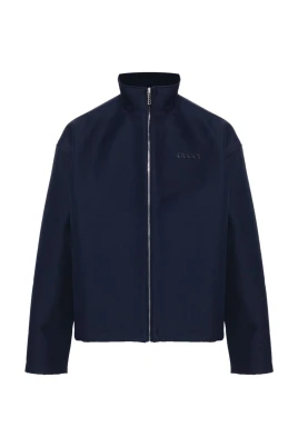 Blå Ullblandad Jacka AW24