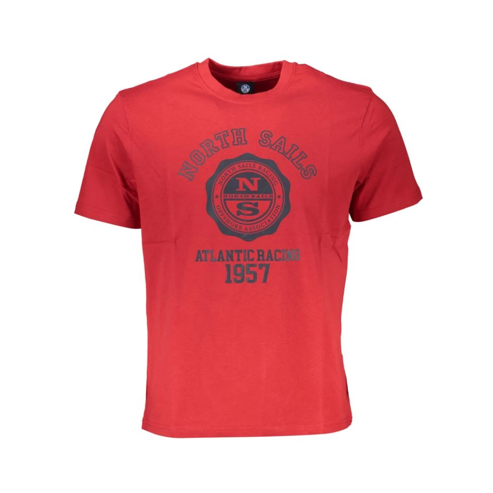 North Sails Men's Red T-Shirts, M, Printed Logo Tee