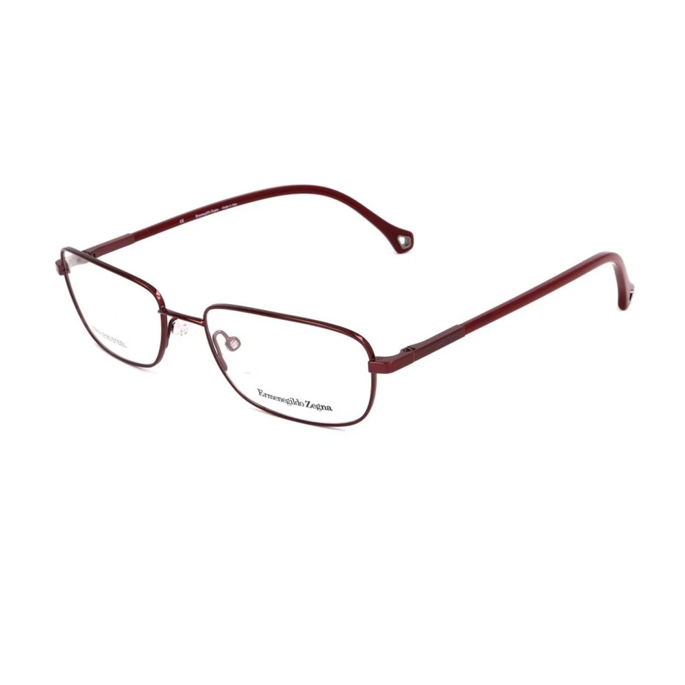Er egildo Zegna Rode Wijzerplaat Metalen Frame Horloge Red Unisex