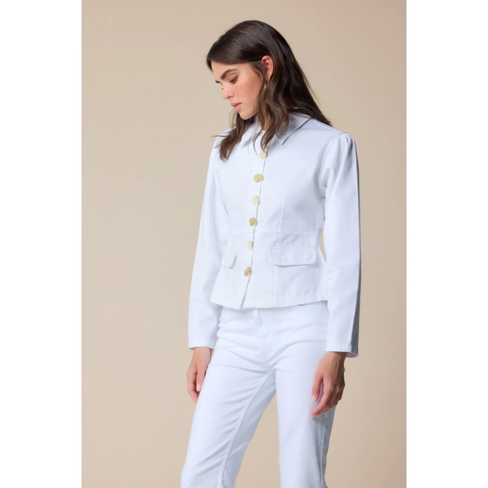 Kocca Stijlvolle Denimjassen voor jou White Dames
