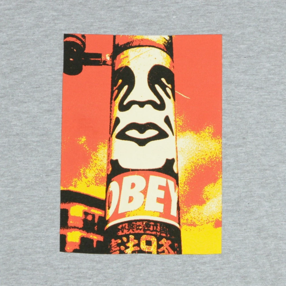Obey Heather Grey Heren T-shirt 30 Jaar Gray Heren