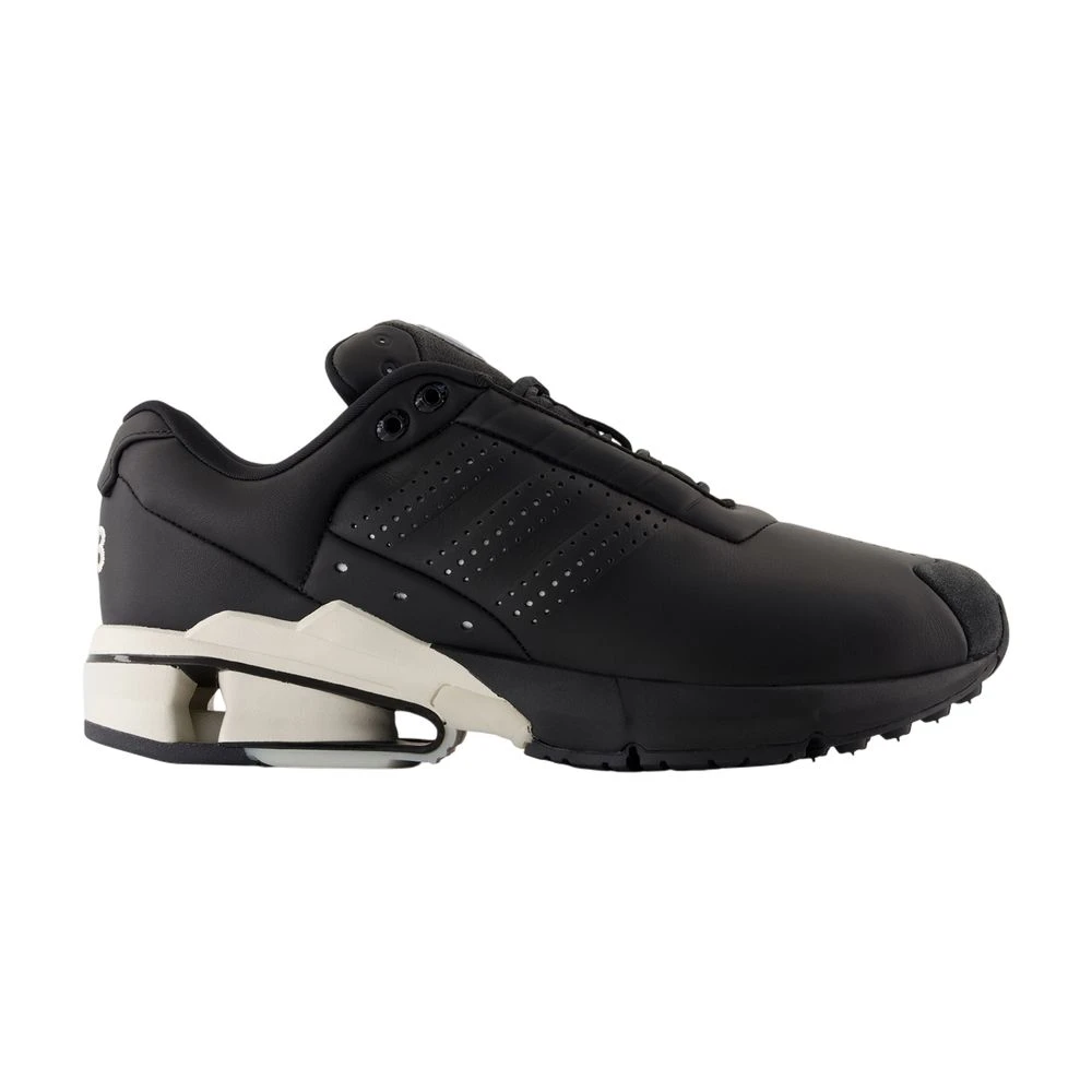 Y-3 Zwarte leren controle sneakers Dames Schoenen