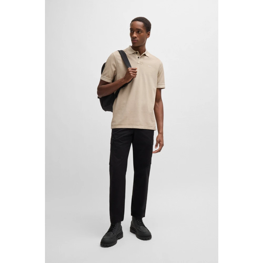 Boss Klassiek Poloshirt Beige Heren