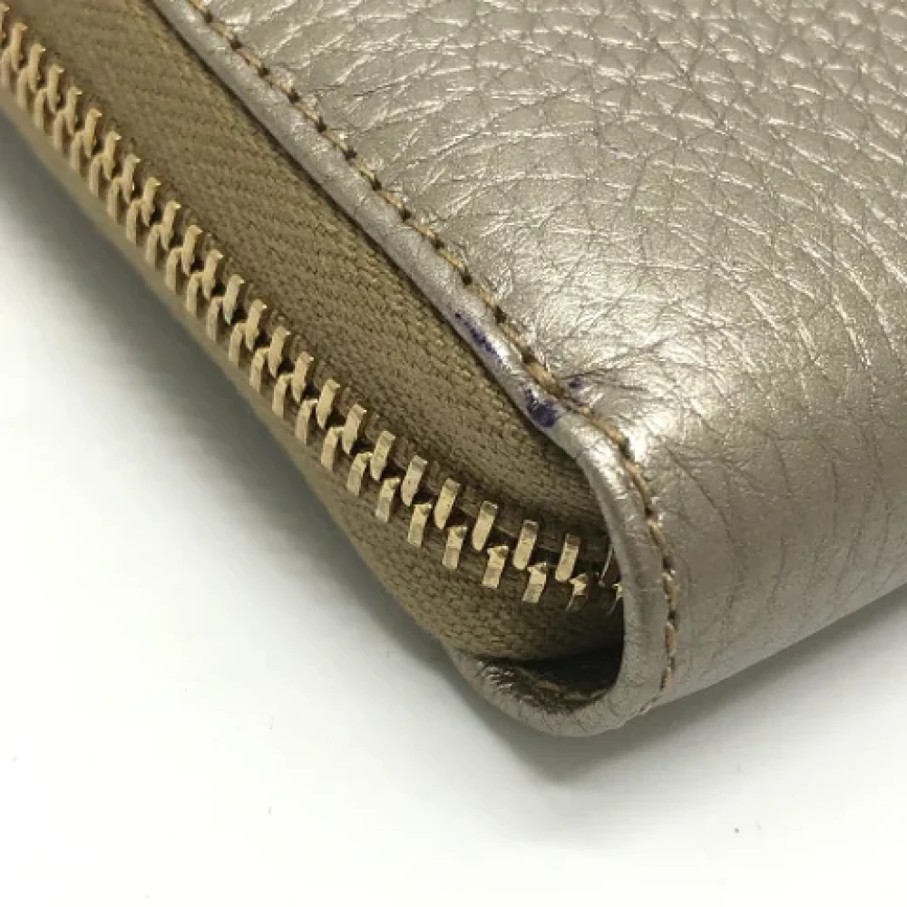 Gucci Vintage Pre-owned Leather wallets Yellow Dames