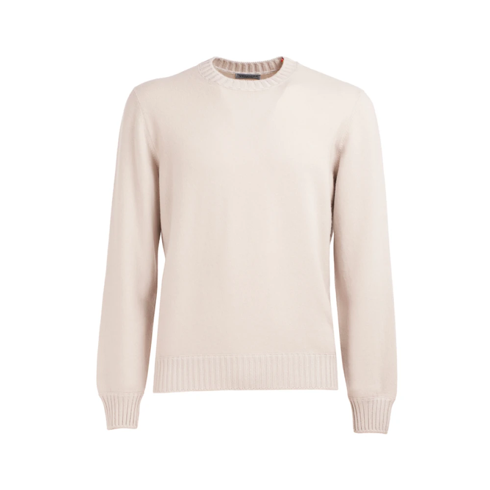 Vengera Beige Sweater met Crew Neck Beige Heren