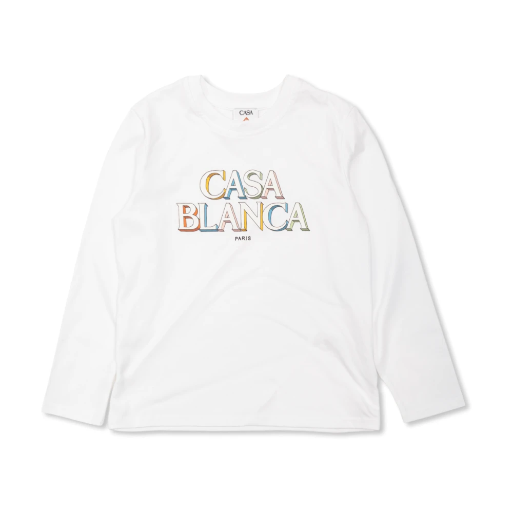Casablanca Long-Sleeve T-Shirt - Unisex - Kids Short Sleeve T-Shirts - White - 3 Y | 98 Cm - Kids
