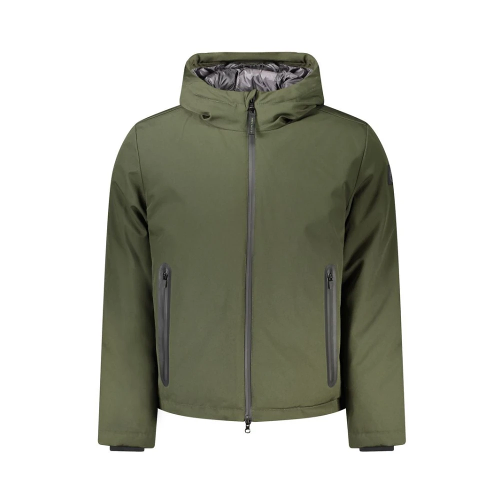 North Sails Gewatteerde polyamide jack met capuchon Green Heren