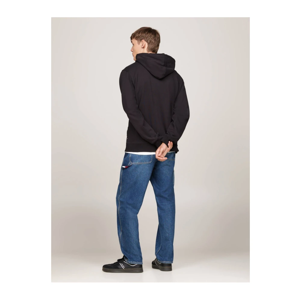 Tommy Jeans Handtekening Hoodie Zwart Black Heren
