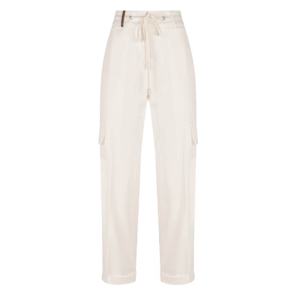 PESERICO Trousers White Dames