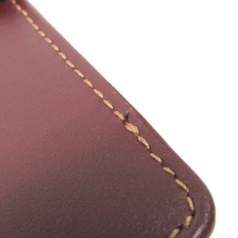 Cartier Vintage Pre-owned Leather shoulder-bags Red Dames