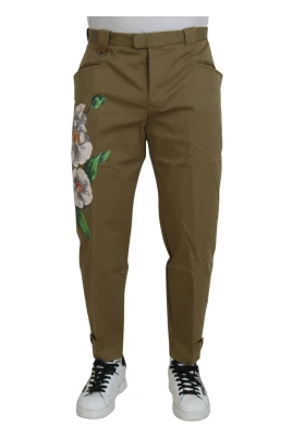 Blommig Chino Byxor