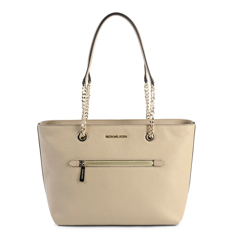 Michael Kors Tote Bag met Rits aan de voorkant Brown Dames