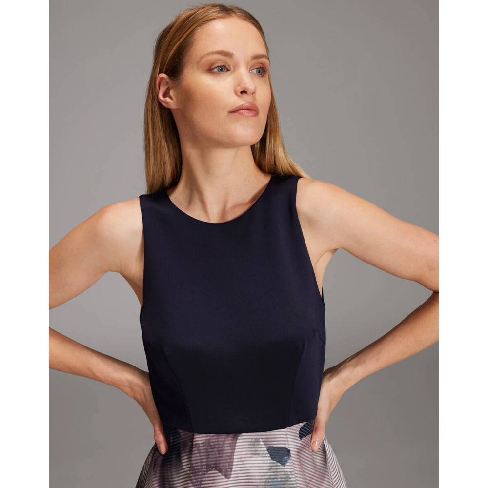 Swing Gedrukte Gestreepte Avondjurk Multicolor Dames