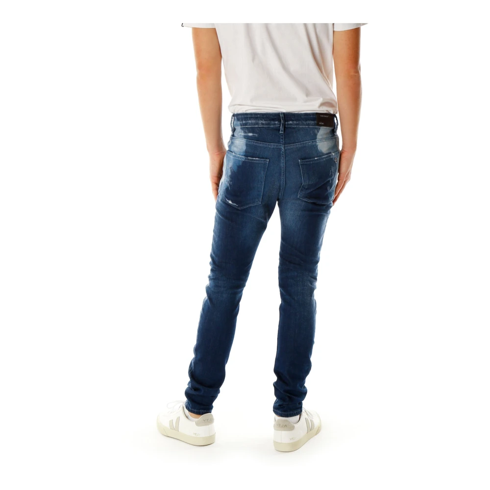 Elias Rumelis Slim Fit Jeans met gebruikte effecten Blue Heren