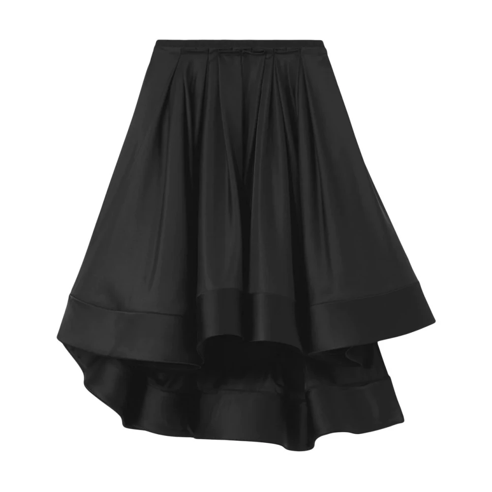 Proenza Schouler Zwarte Zijden Nylon Taffeta Rok Black Dames
