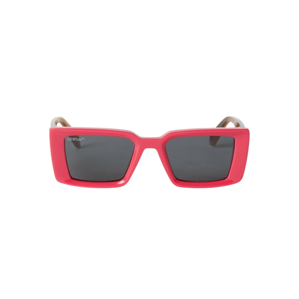 Off White Savannah Zonnebril in Kersenrood Red