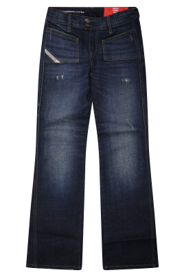 distressed-flare-leg-jeans
