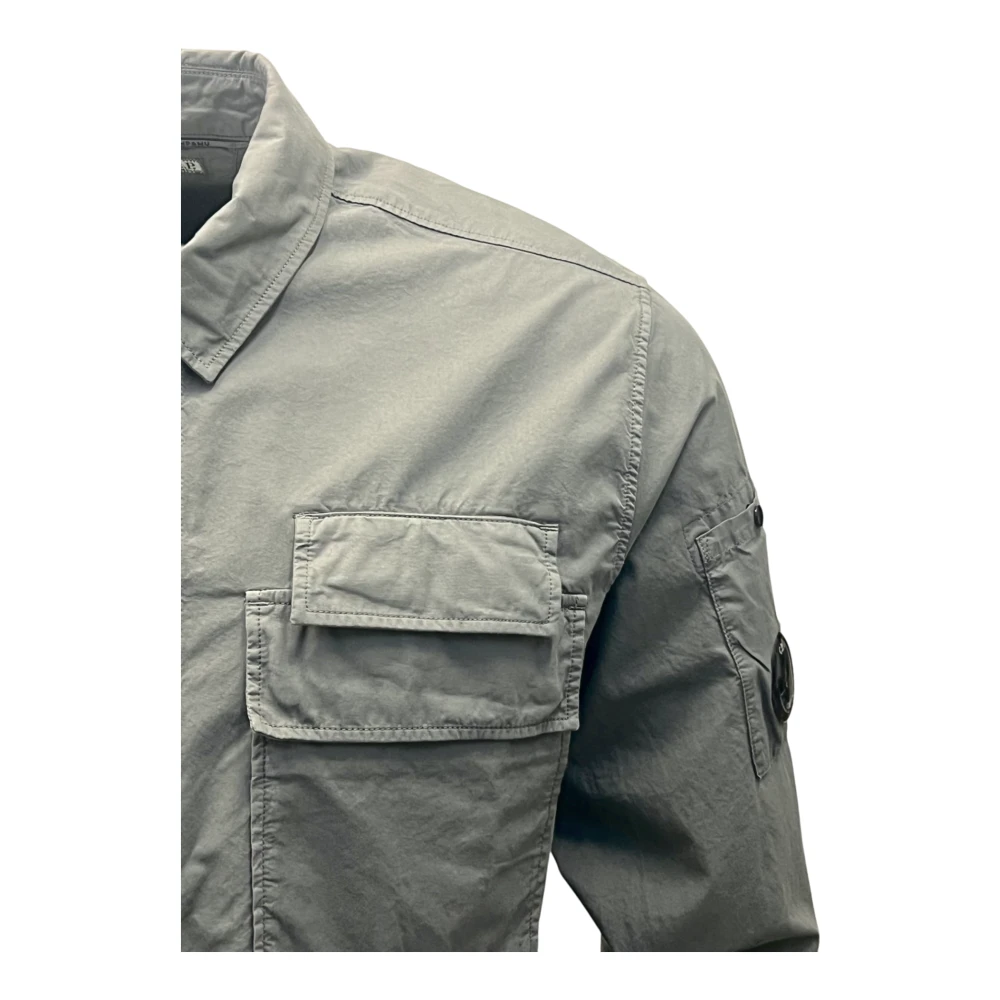 C.P. Company Gabardine Overshirt grau Gray Heren