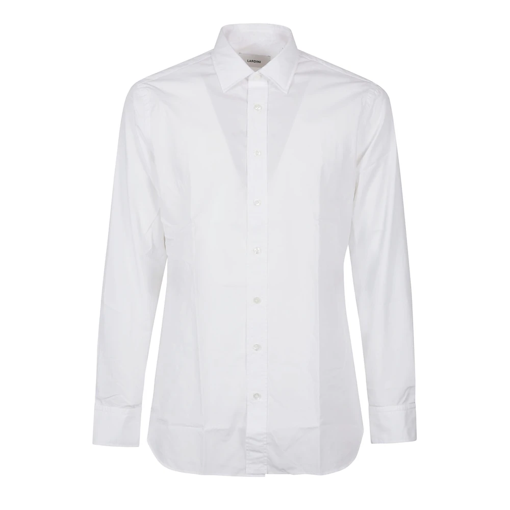 Lardini Klassieke Lange Mouw Shirt White Heren