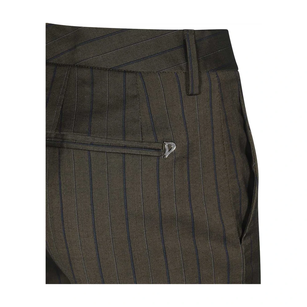 Dondup Gestreepte Slim Fit Broek Black Dames