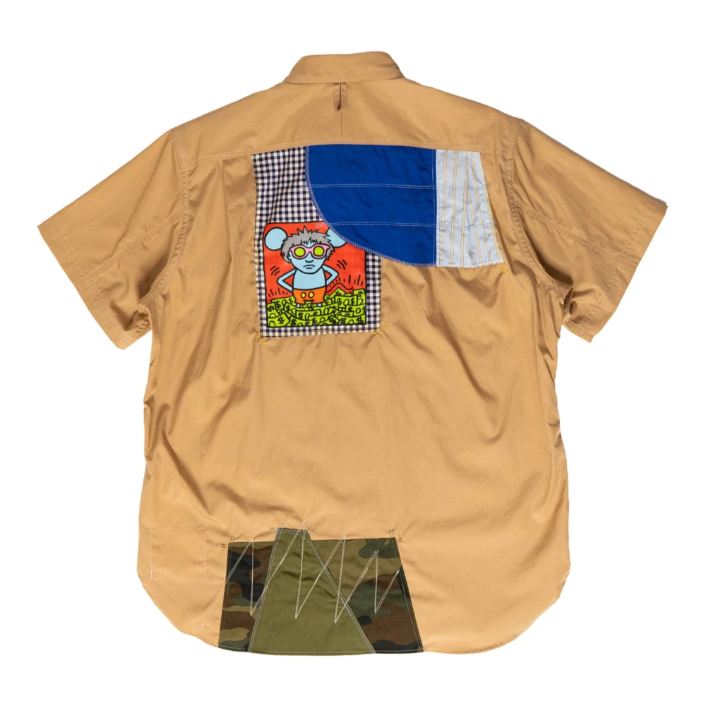 Junya Watanabe Korte mouwen shirt Verhoog Garderobe Brown Heren