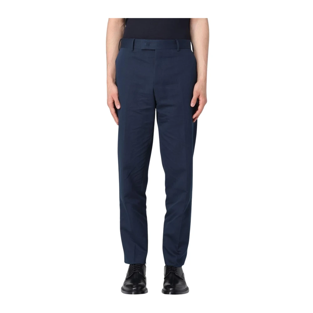 Pt Torino Men's Blue Elegant Versatile Trousers For Any Occasion