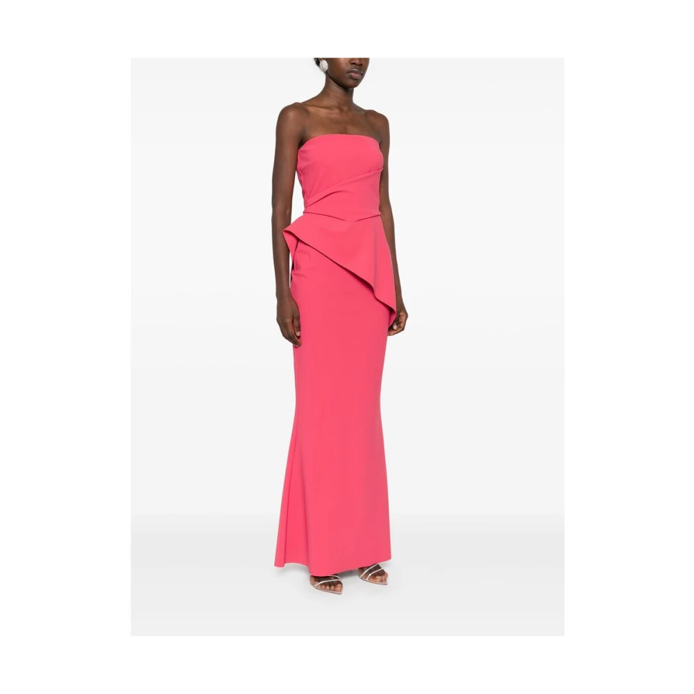 Chiara Boni Framboosroze Gedrapeerd Paneel Jurk Pink Dames