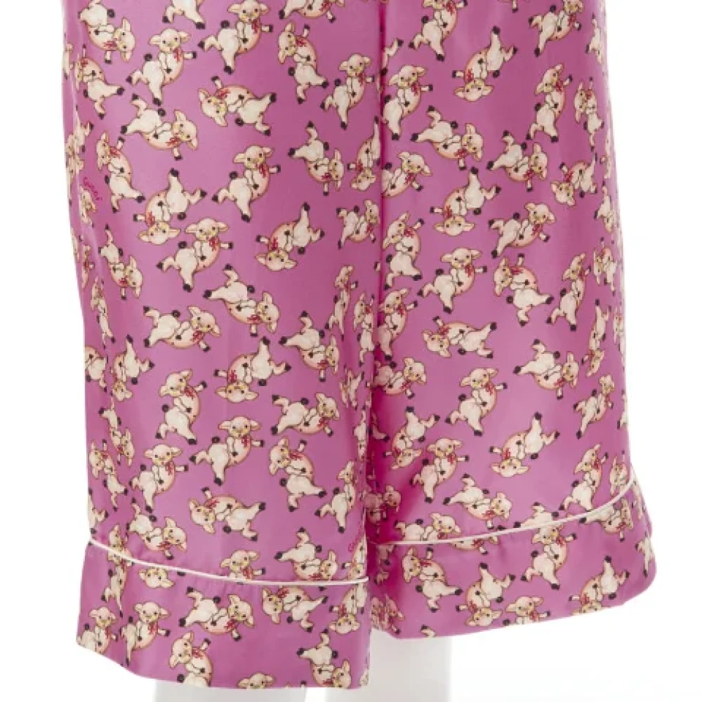 Gucci Vintage Pre-owned Silk bottoms Pink Dames