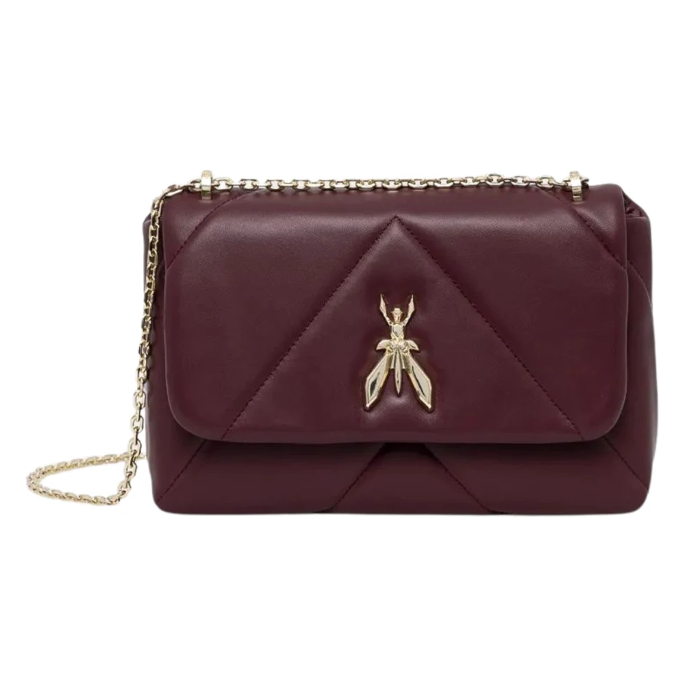PATRIZIA PEPE Gewatteerde Bordeaux Tassen D Maxi Red Dames