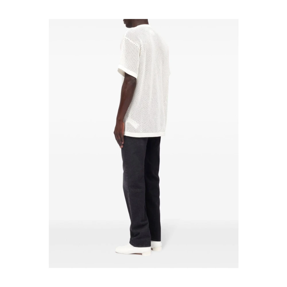 MM6 Maison Margiela Numeric Jacquard T-shirt White Heren