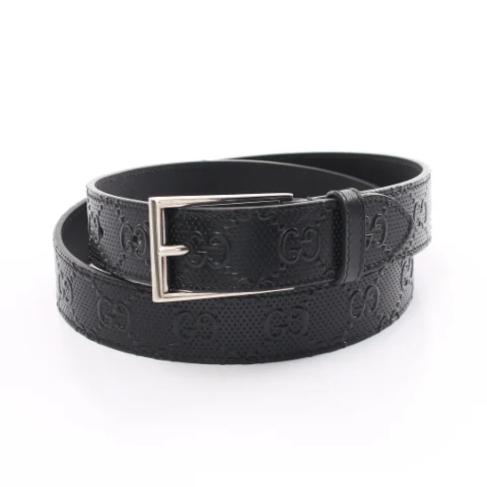 Gucci Vintage Pre-owned Leather belts Black Dames