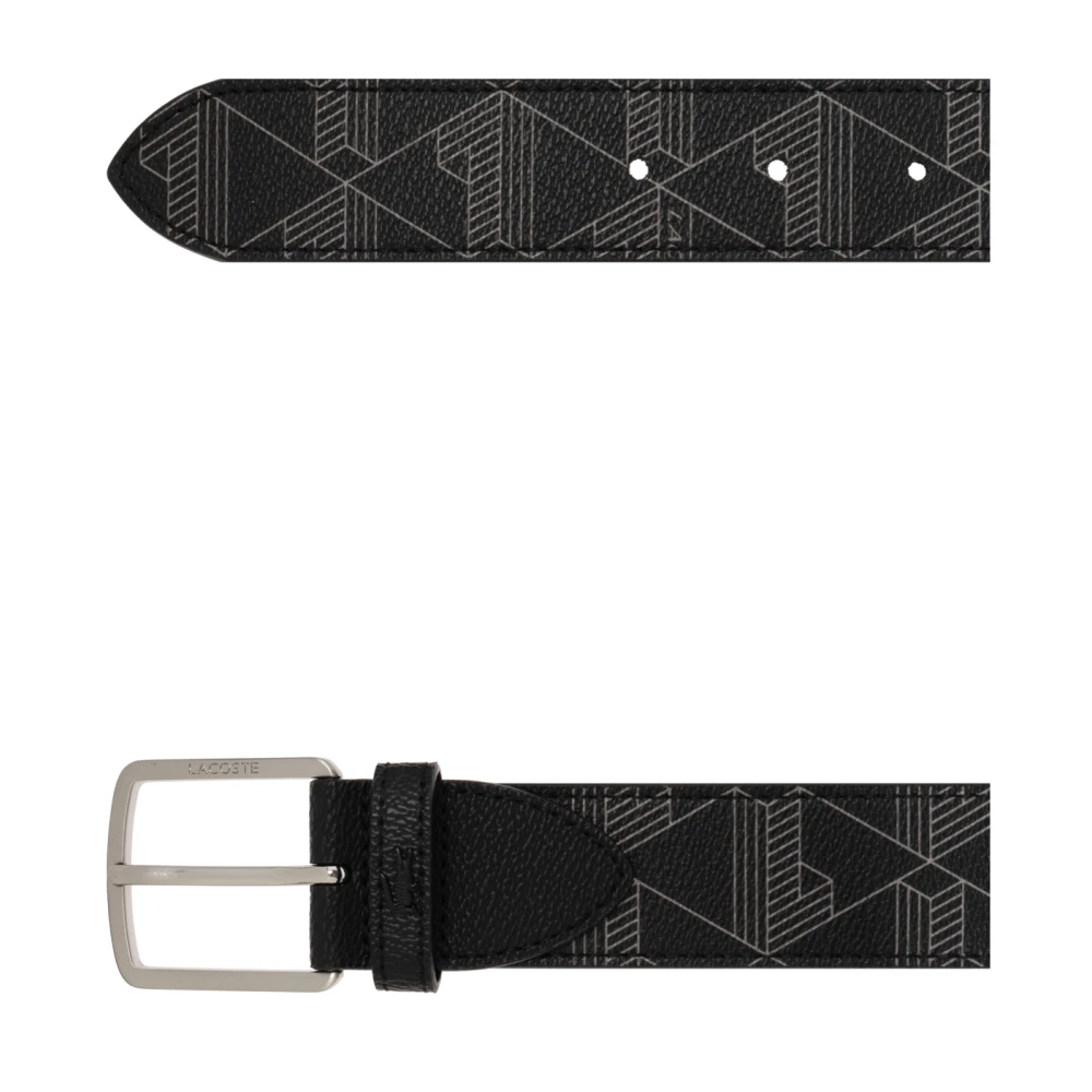 Lacoste Gestreepte riem Black Heren