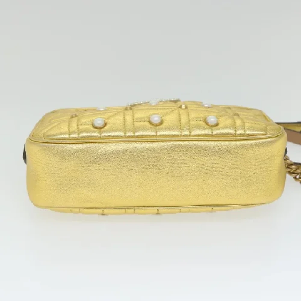 Gucci Vintage Pre-owned Leather gucci-bags Yellow Dames