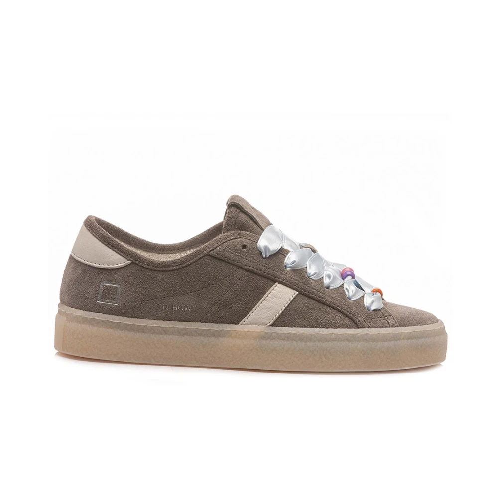 D.a.t.e. Women's Gray Tender Bow Trainers - Sneakers - 3 Uk - Shoes