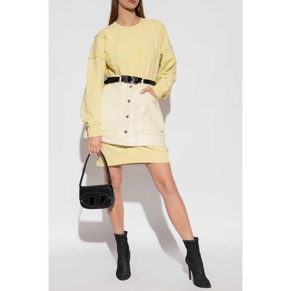 Diesel D-Robbiecut jurk Yellow Dames