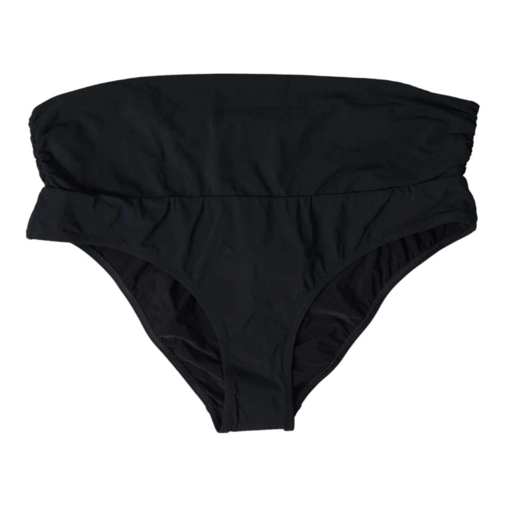 Dolce & Gabbana Women's Black Bikinis, M, Nylon Stretch Swimwear Slip Bottom Bikini