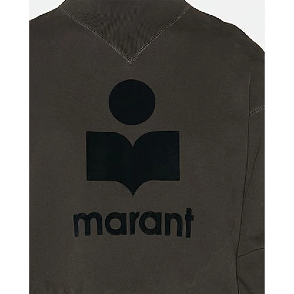 Isabel Marant Étoile Katoenen Sweatshirt met Lange Mouwen en Logo Black Dames