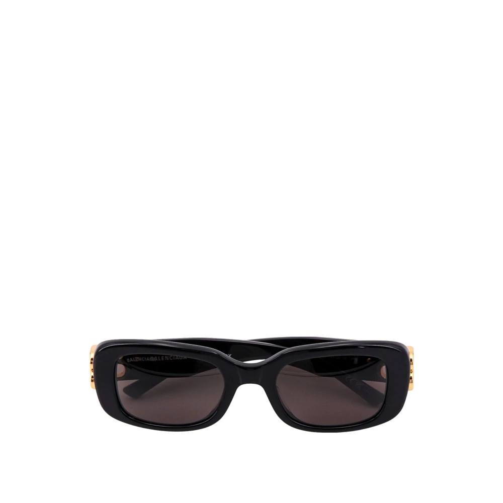 Balenciaga Stijlvolle zwarte acetaat zonnebril Black Dames