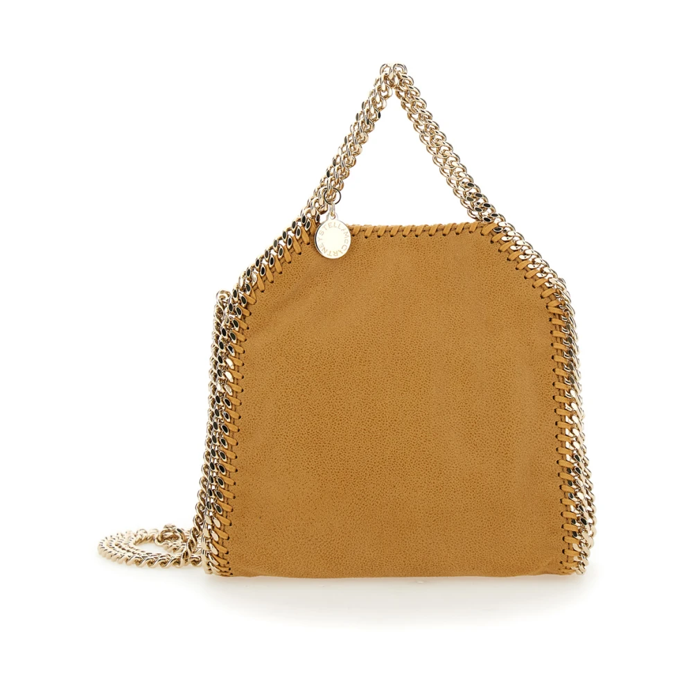 Stella Mccartney Beige Crossbody Tas met Kettingriem Beige Dames