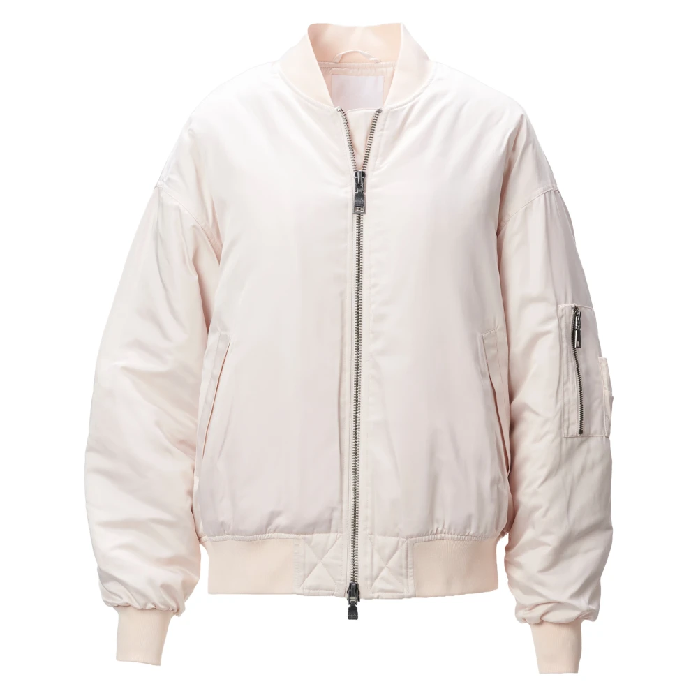 Lala Berlin Poeder Beige Jas met Zijzakken en Armband Pink Dames