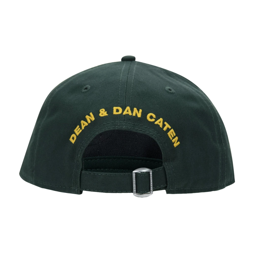 Dsquared2 Vintage Baseball Cap met gesp Green Unisex